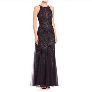 NWOT Aidan Mattox Beaded Evening Long Gown
